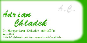 adrian chladek business card